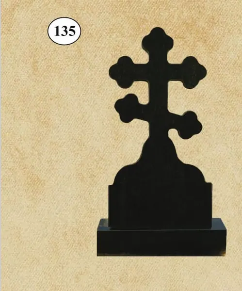 Крест гранитный №135 100х50х5