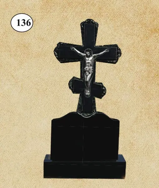 Крест гранитный №136 100х50х5