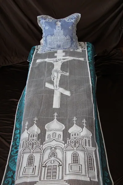 Комплект с тюлью красн.